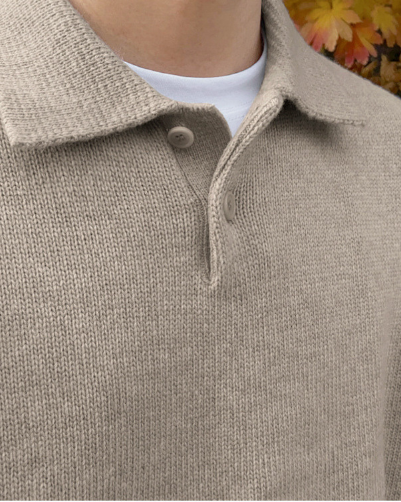 Savile™ | Woolen Button Blue