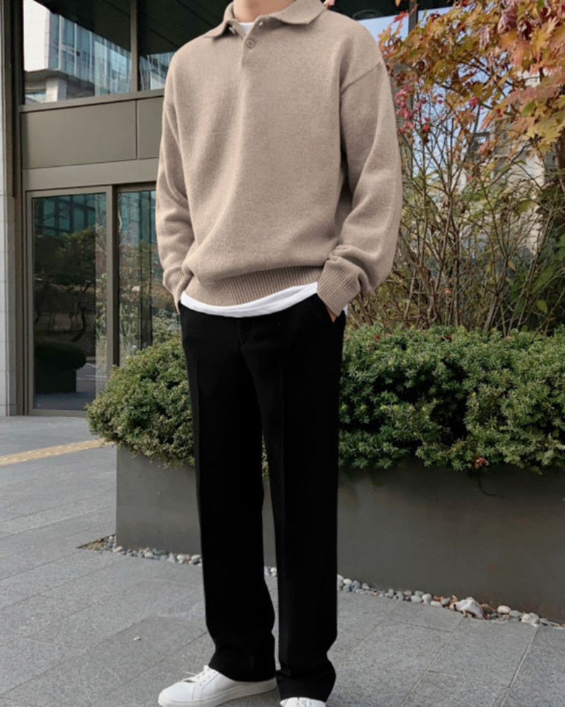 Savile™ | Woolen Button Blue
