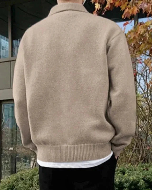 Savile™ | Woolen Button Beige