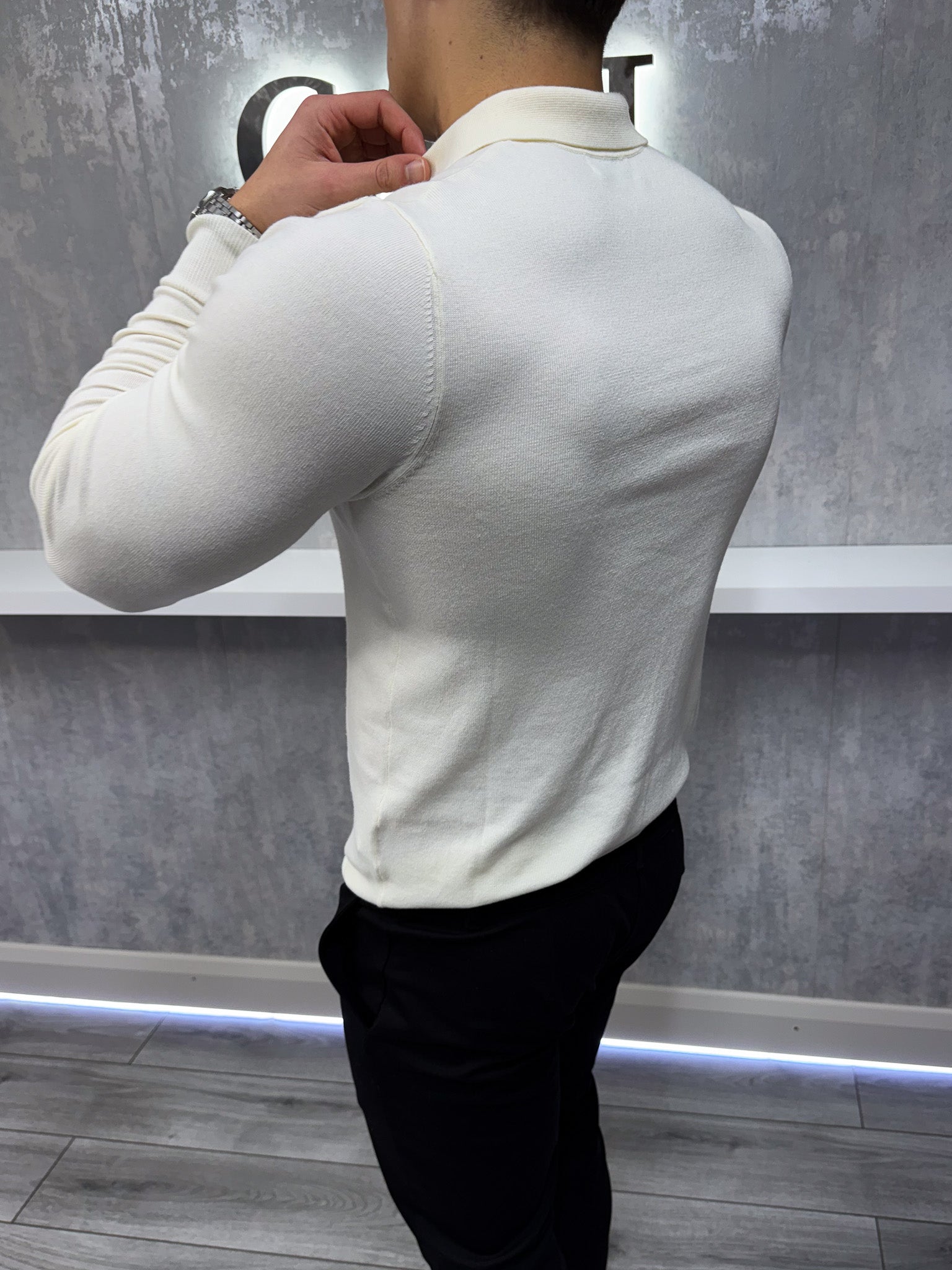 Savile™ | Longsleeve Polo Beige