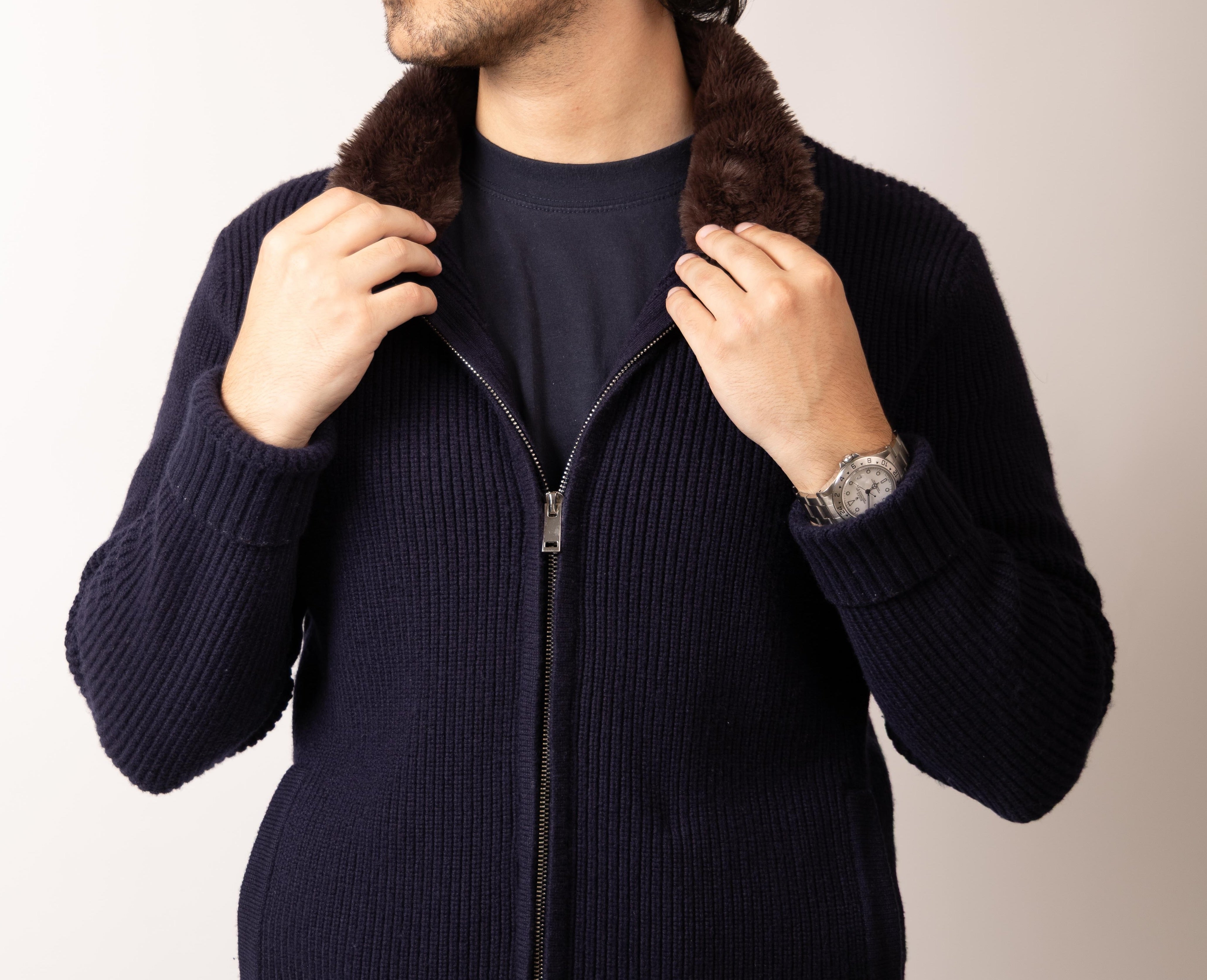 Savile™ |Fur Blouson Navy