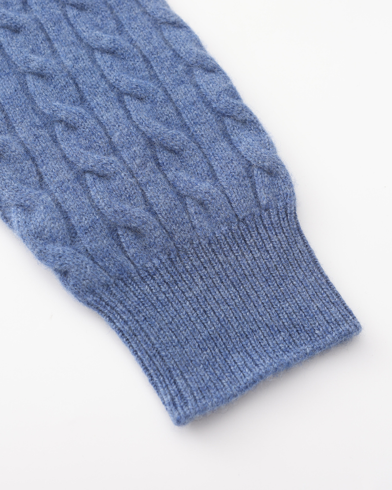 Savile™ | 100% Cashmere Zip Beige