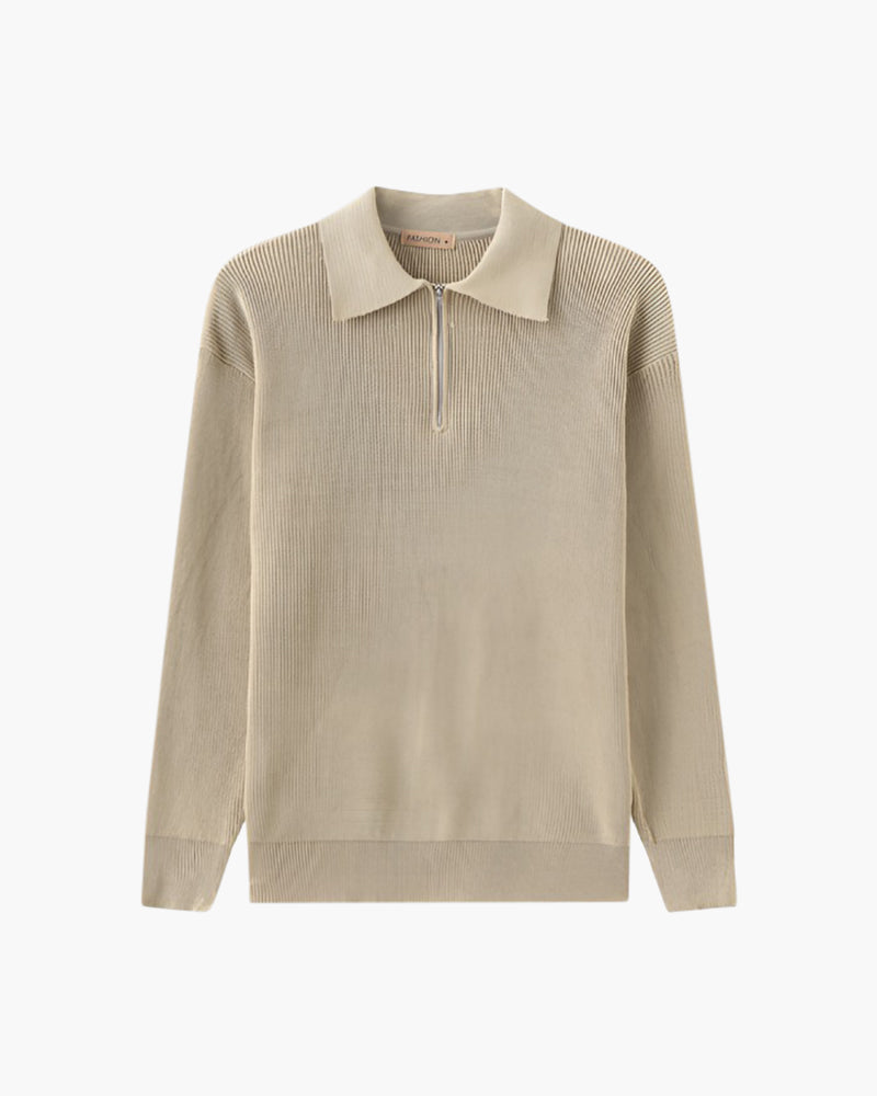 Savile™ | Half Zip Black Nude
