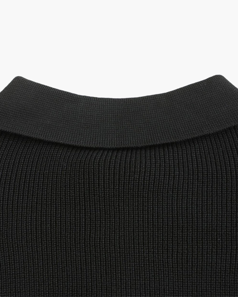Savile™ | Half Zip Black