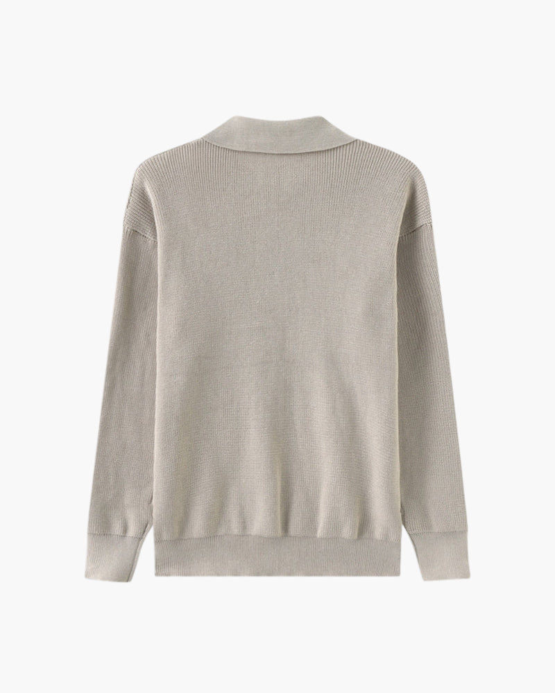Savile™ | Half Zip Black Gray