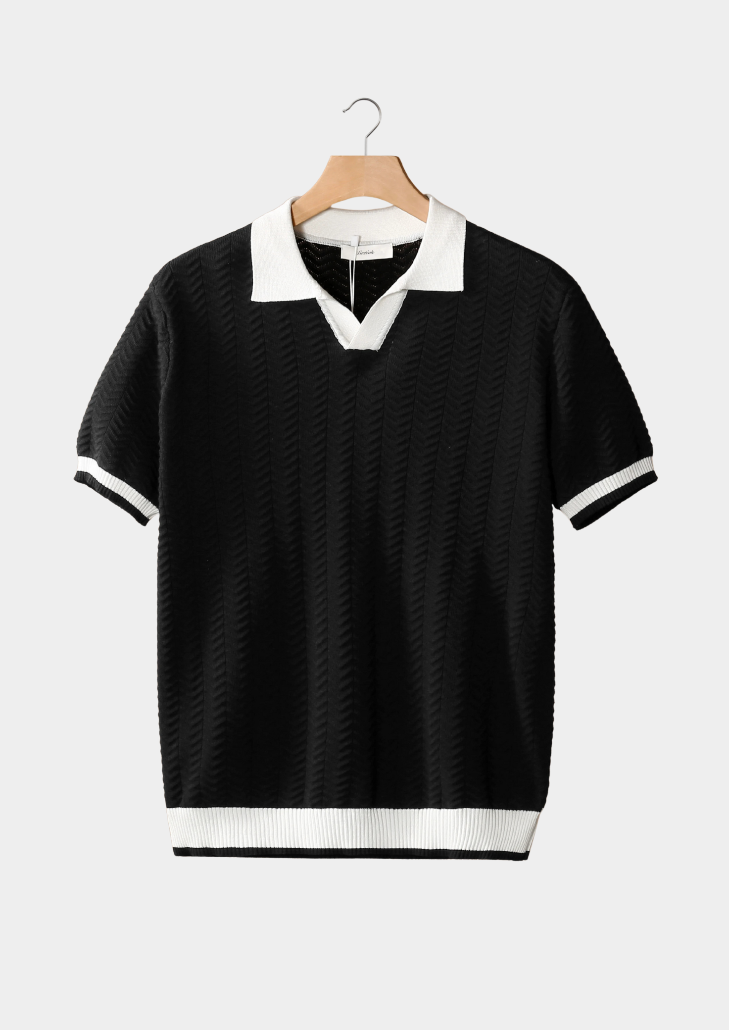Savile™ | Black Contrast Polo
