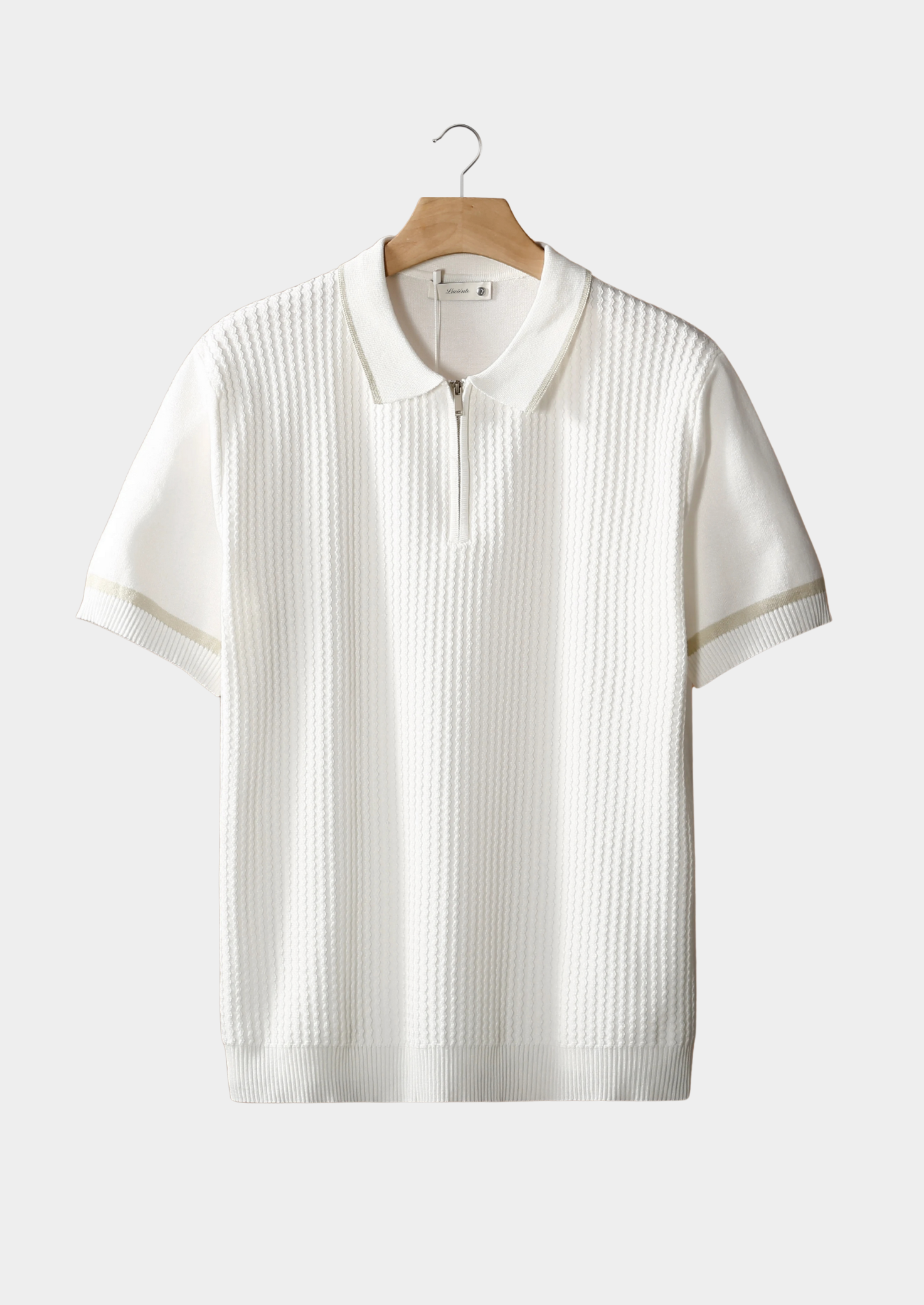 Savile™ | White zip Polo