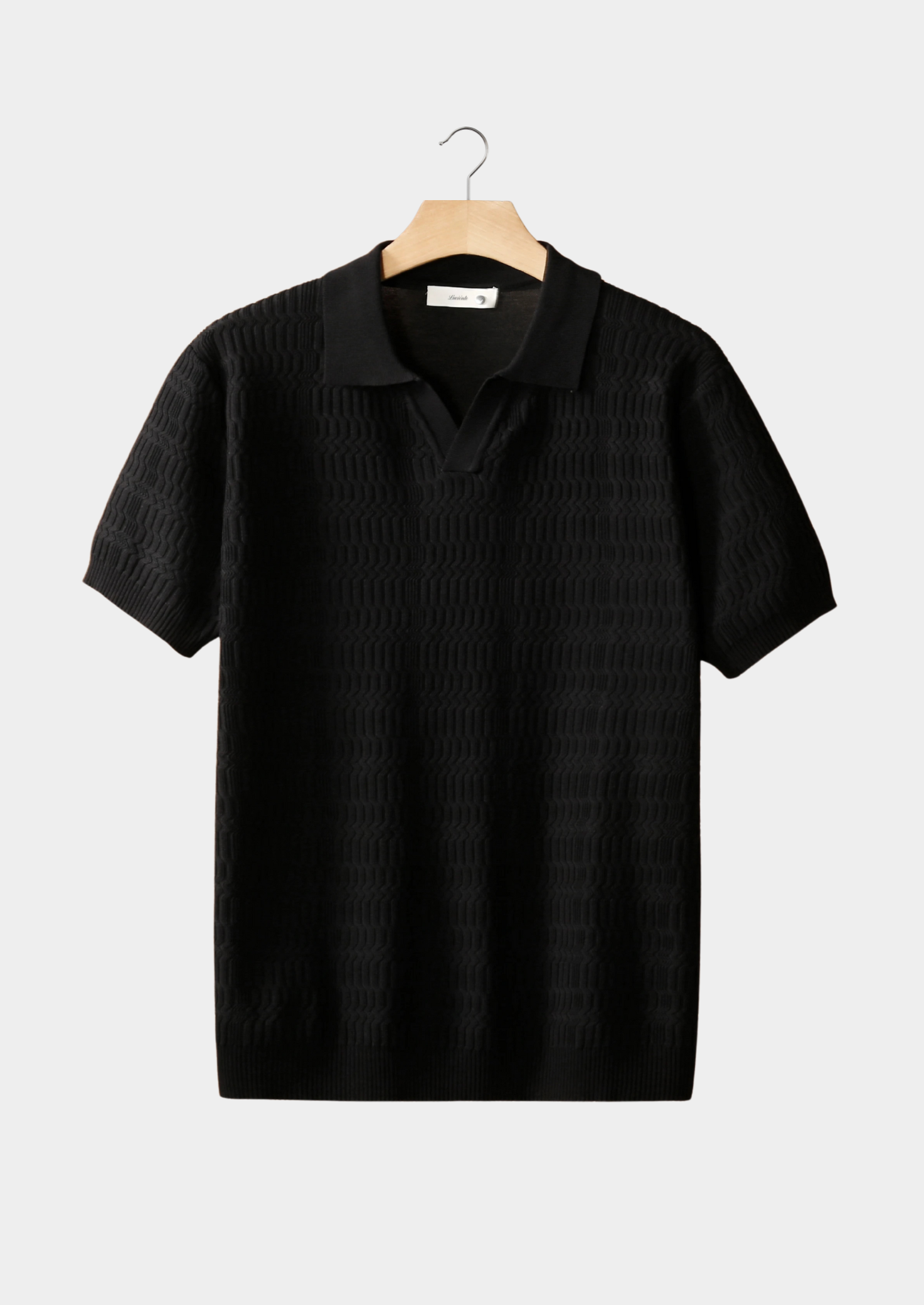 Savile™ | Black Knit Polo