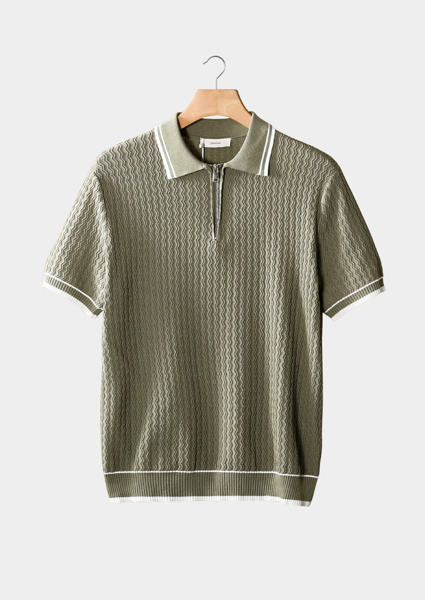 Savile™ | Taupe Zip Polo