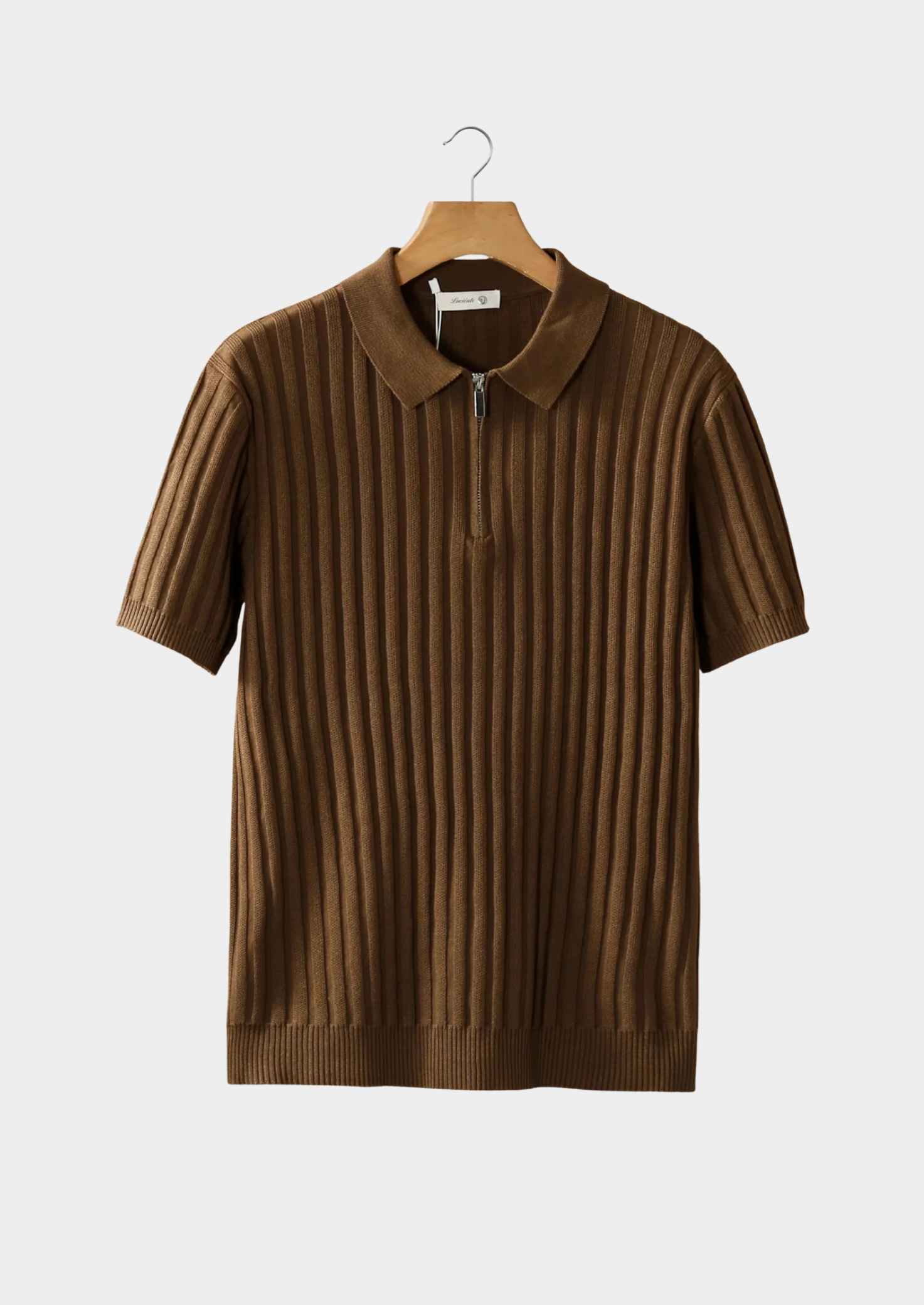 Savile™ | Caramel Zip Polo
