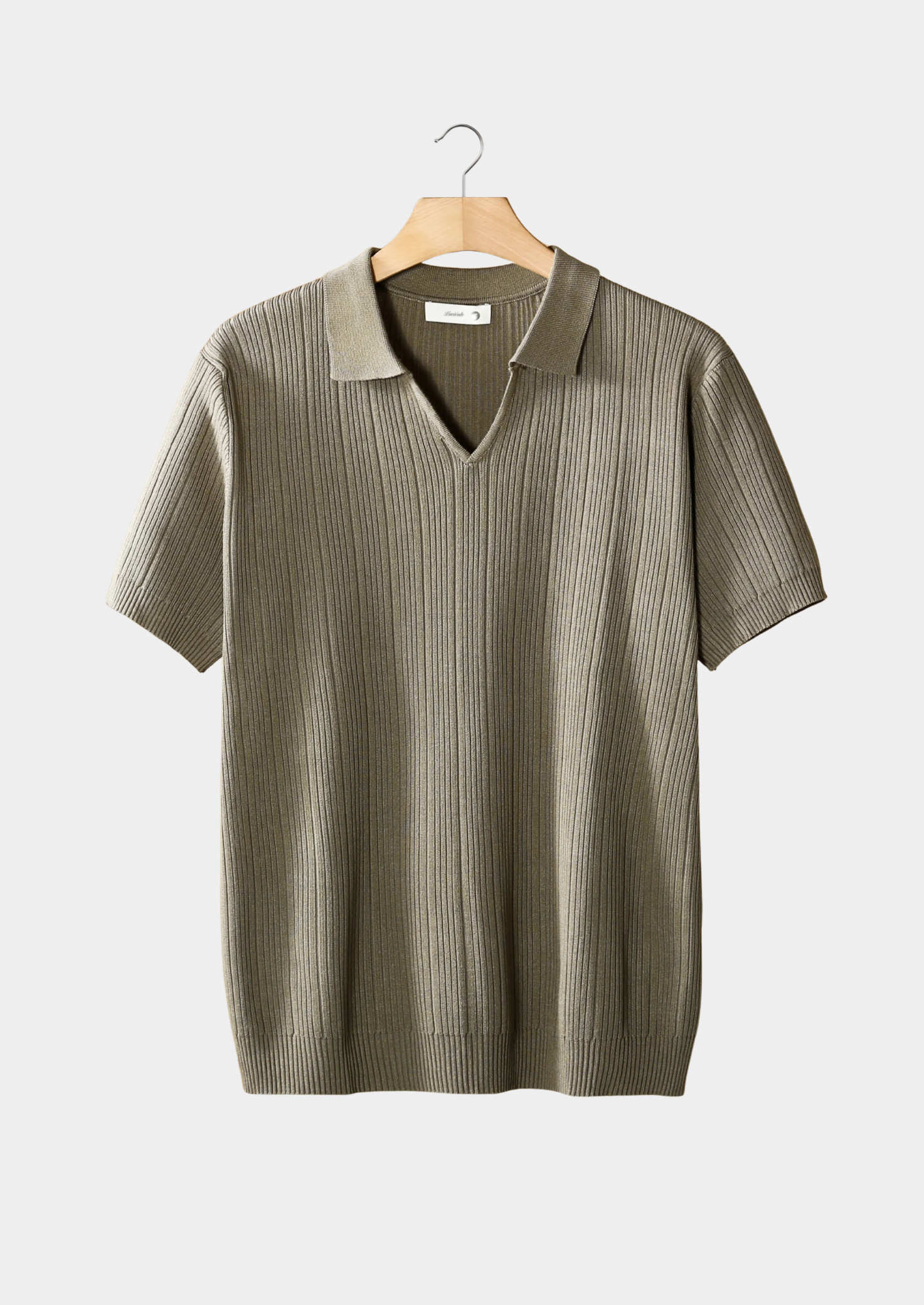Savile™ | Taupe Buttonless Polo