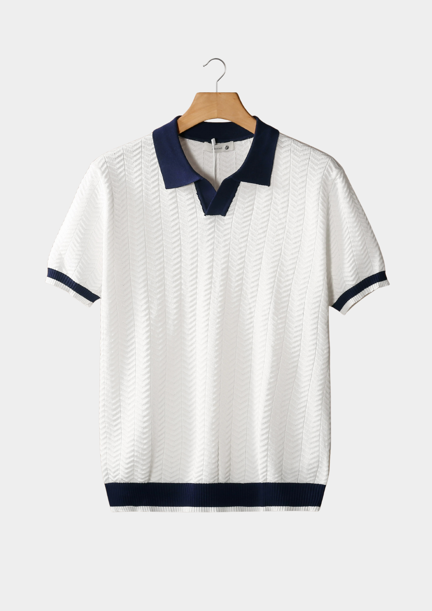Savile™ | White Textured Polo