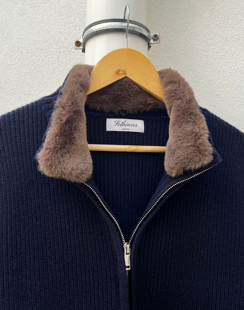 Savile™ |Fur Blouson Navy